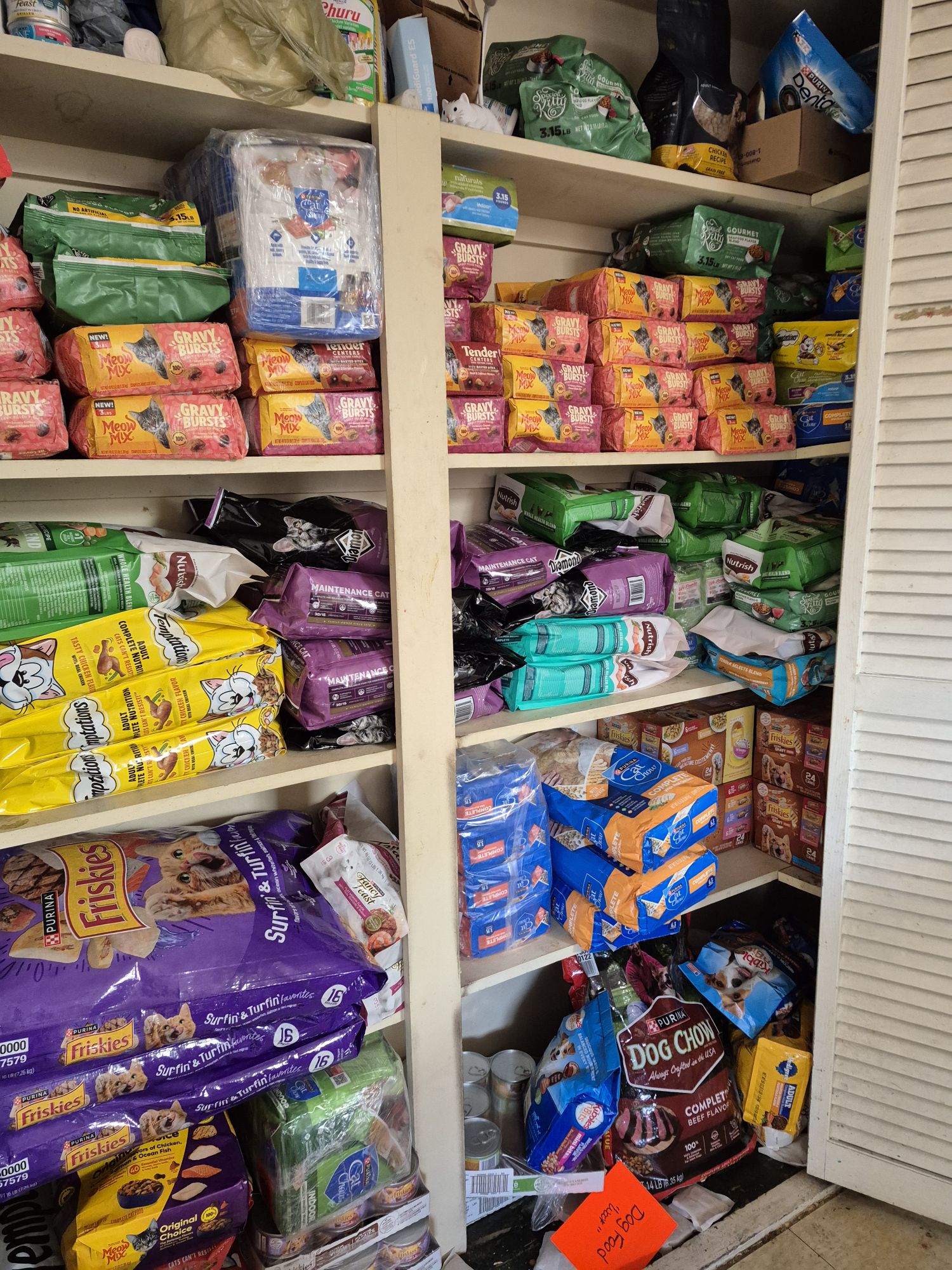 The pantry when it was full